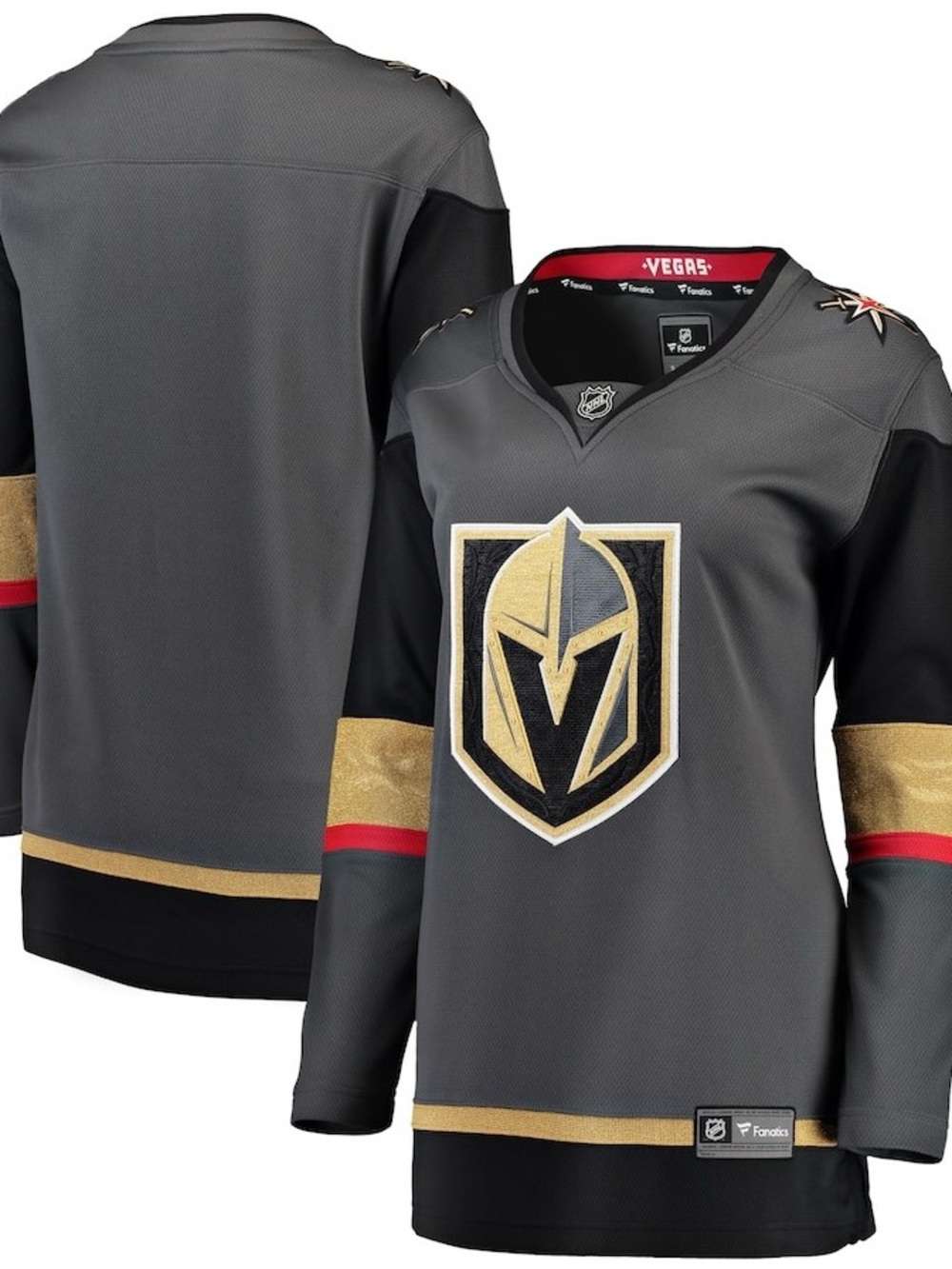 Authentic Vegas Golden Knights Women’s Gray NHL Hockey Jersey